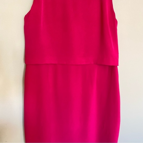 L.K. Bennett Pink Sleeveless Dress Size 14 - Picture 7 of 16